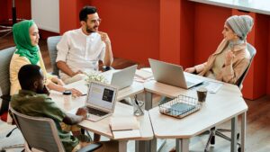 people sitting at the table